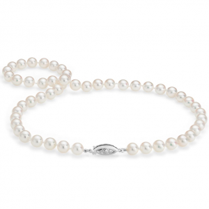 Blue Nile Premier Akoya Cultured Pearl Strand Necklace