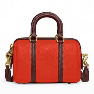 COACH 1941 Rogue Colorblock Pebbled Leather Satchel Bag @ Neiman Marcus