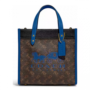 40% Off COACH Field Tote 22 with Horse and Carriage Print and Carriage Badge @ Belk