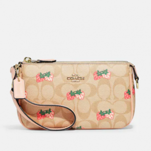 50% Off Coach Nolita 19 In Signature Canvas With Strawberry Print @ Coach Outlet