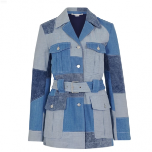 Stella McCartney Safari 牛仔布拼色夹克