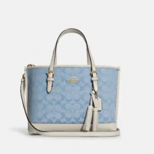70% Off Coach Mollie Tote 25 In Signature Chambray @ Coach Outlet