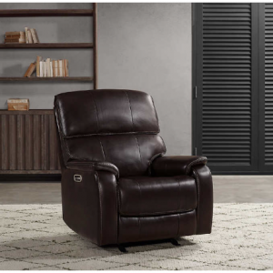 Barcalounger Columbia Leather Power Recliner with Power Headrest @ Costco