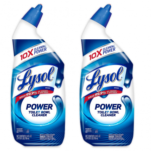 Lysol Power Toilet Bowl Cleaner Gel, 24 Fl oz (2-pack) @ Amazon