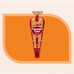 Caramel Corn Mini Cone. Pack of 40