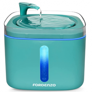 FORDENZO 3.2L/108oz Pet Water Fountain, Automatic Cat Fountain Water Bowl @ Amazon