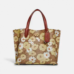 50% Off Coach Willow Tote 24 In Signature Canvas With Floral Print