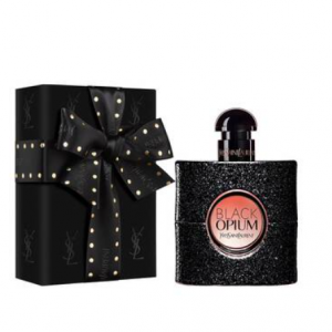 YSL蝴蝶结礼盒包装黑鸦片香水90ml