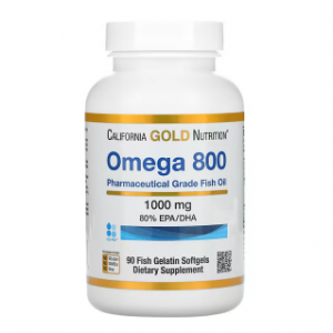 California Gold Nutrition, 欧米伽 800 医级鱼油，含 80% EPA/DHA，甘油三酸酯，1000 毫克，90 粒鱼明胶软凝胶