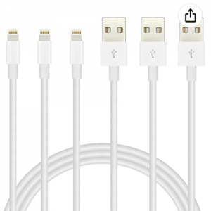 Extra 40% off IDISON iPhone Charger Lightning Cable 3Pack(6/6/6ft) @Amazon