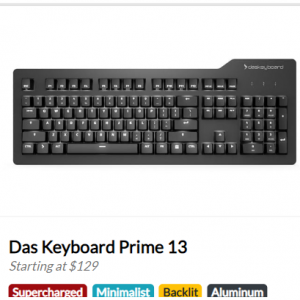 Das Keyboard Prime 13 keyboard for $139 @Das Keyboard 