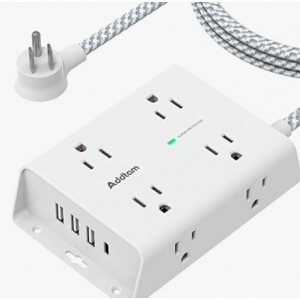 Extra 10% off Surge Protector Power Strip - 8 Widely Outlets with 4 USB Ports @Amazon