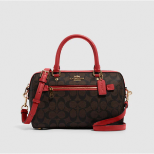 Extra 15% Off Coach Outlet Rowan Satchel In Signature Canvas @ Shop Premium Outlets