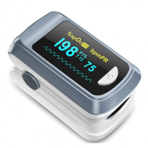 HealthTree Fingertip Pulse Oximeter Blood Oxygen Saturation Monitor @ Amazon