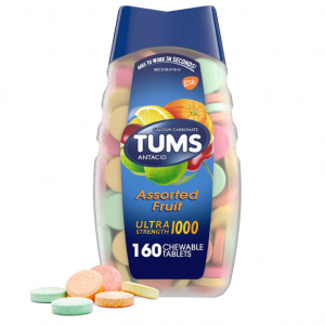 TUMS 胃酸咀嚼片 綜合水果口味 160粒 @ Amazon