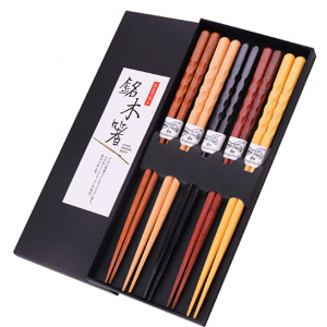 GLAMFIELDS 日式天然防滑木筷 5雙裝 @ Amazon