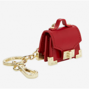 Emily Gold Keyring With Red Mini-bag @ The Kooples 
