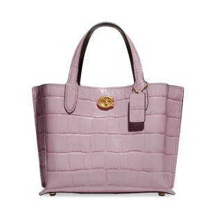 48% Off COACH Willow 24 Croc-Embossed Leather Tote @ Saks Fifth Avenue