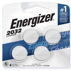 Energizer 2032 3V紐扣電池 4顆裝 適用於手表、遙控器等 @ Amazon