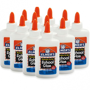 Elmers Liquid School Glue, Slime Glue & Craft Glue | Washable, 4 Ounces Each, 12 Count @ Amazon