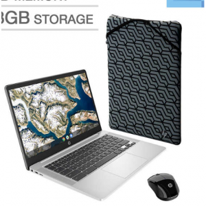 Costco - 直降$100 ， HP 14" Chromebook 筆記本，送鼠標+保護套