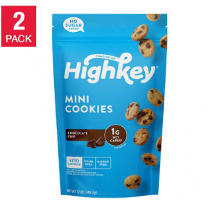 HighKey Keto Friendly Mini Chocolate Chip Cookies 12 oz, 2-pack @ Costco