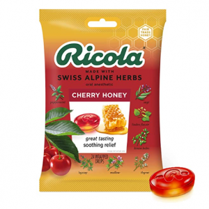 Ricola Cherry Honey Throat Drops, 24 Drops @ Amazon