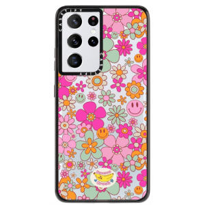 Galaxy S21 Ultra花朵图案手机壳