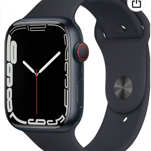 Amazon.com - Apple Watch Series 7 45mm GPS+Cellular 午夜色铝合金表壳，8.2折