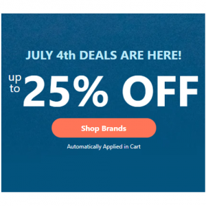 4th of July Top Brands Sale @ Lucky Vitamin