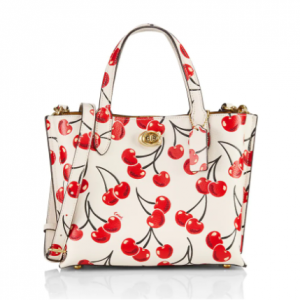 Coach Willow 24 Cherry-print Leather Tote Sale @ Saks Fifth Avenue