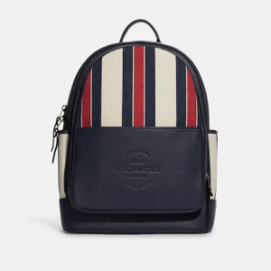 Thompson Backpack In Signature Jacquard With Stripes Sale @ Coach Outlet