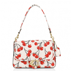 57% Off COACH Soft Tabby Cherry-Print Leather Shoulder Bag @ Saks Fifth Avenue