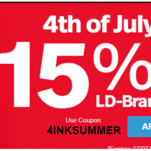 4th of July sale - 15% Off LD-Brand Ink & Toner @4inkjets