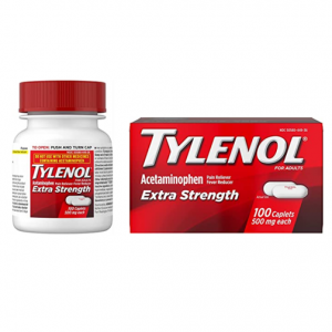 Tylenol 强效退烧止痛药 500mg 100粒 @ Amazon