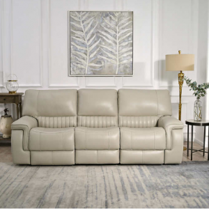 Williamton Leather Power Reclining Sofa with Power Headrests @ Costco 