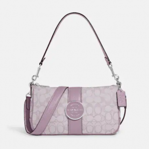 60% Off Coach Lonnie Baguette In Signature Jacquard @ Coach Outlet