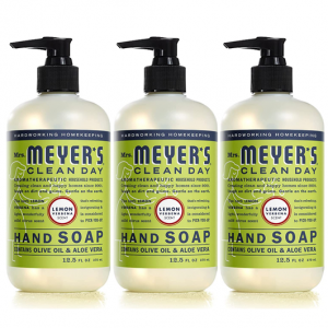 Mrs. Meyer's 洗手液,由精油制成,可生物降解配方,柠檬马鞭草,12.5 fl. oz - 3 件装