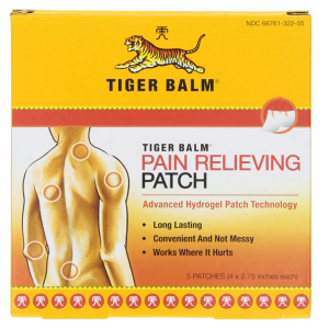 Tiger Balm Pain Relieving Patch, 5 Count @ Amazon