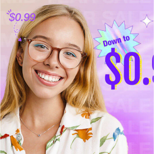 打骨折！Glasses Shop 精选时尚镜框镜片Prime Day 闪促 $0.79起