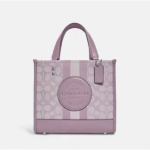 Coach Dempsey Tote 22 In Signature Jacquard With Stripe And Coach Patch Sale @ COACH Outlet