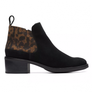 clarks leopard print boots