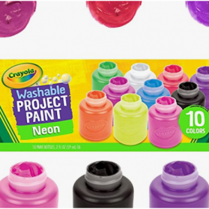 Amazon - Crayola 兒童可洗顏料 十色十瓶 5.5折