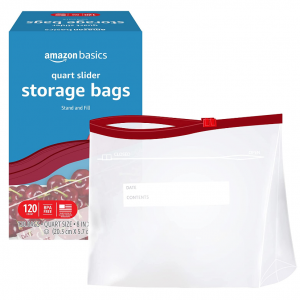 Amazon Basics 夸脱密封保鲜袋 120个装 @ Amazon