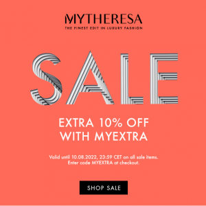 折扣升級：Mytheresa 年中大促 折扣區時尚服飾鞋包折上折钜惠