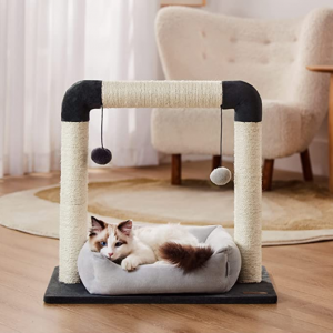 Lesure Small Cat Scratching Post with Bed - 2 in 1 Kitten Scratching Posts @ Amazon