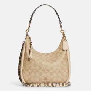 67% Off Coach Jules Hobo In Signature Canvas @ Coach Outlet