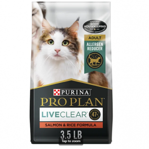 Purina Pro Plan With Probiotics LiveClear Salmon & Rice Formula Dry Cat Food, 3.5 lbs. @ Petco