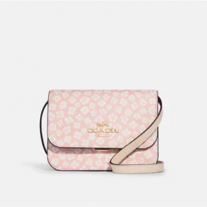 67% Off Coach Outlet Mini Brynn Crossbody With Graphic Ditsy Floral Print 