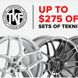 Save Up To $275 On Tekniform Wheels @ECS Tuning